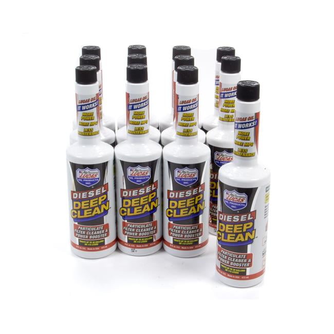 Lucas Oil 10872 Diesel Deep Clean Fuel Additive Case 12 x 16 oz
