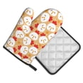 thumbnail image 2 of Bingfone Cartoon Chicken Print Oven Mitts Pot Holders Set 2 PCS for Kitchen for Cooking Grilling Baking BBQ Pot Holders Cook Essentials, 2 of 7