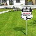 thumbnail image 5 of Beware Of Goats Not Responsible For Injury Or Death (10 Pack) 12 inch X 12 inch Shield Shaped Rust-Free Aluminum Metal Signs with Aluminum Mounting Stakes Weather Resistant Made in the, 5 of 8