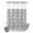 White Dark Gray, variant on No Hook Shower Curtain, Farmhouse Country Shower Curtains for Bathroom with See Through Top Window, Black Vintage Trees Rustic French Garden Waterproof & Washable Bath Curtain Stand Up Stall 36"x72"
