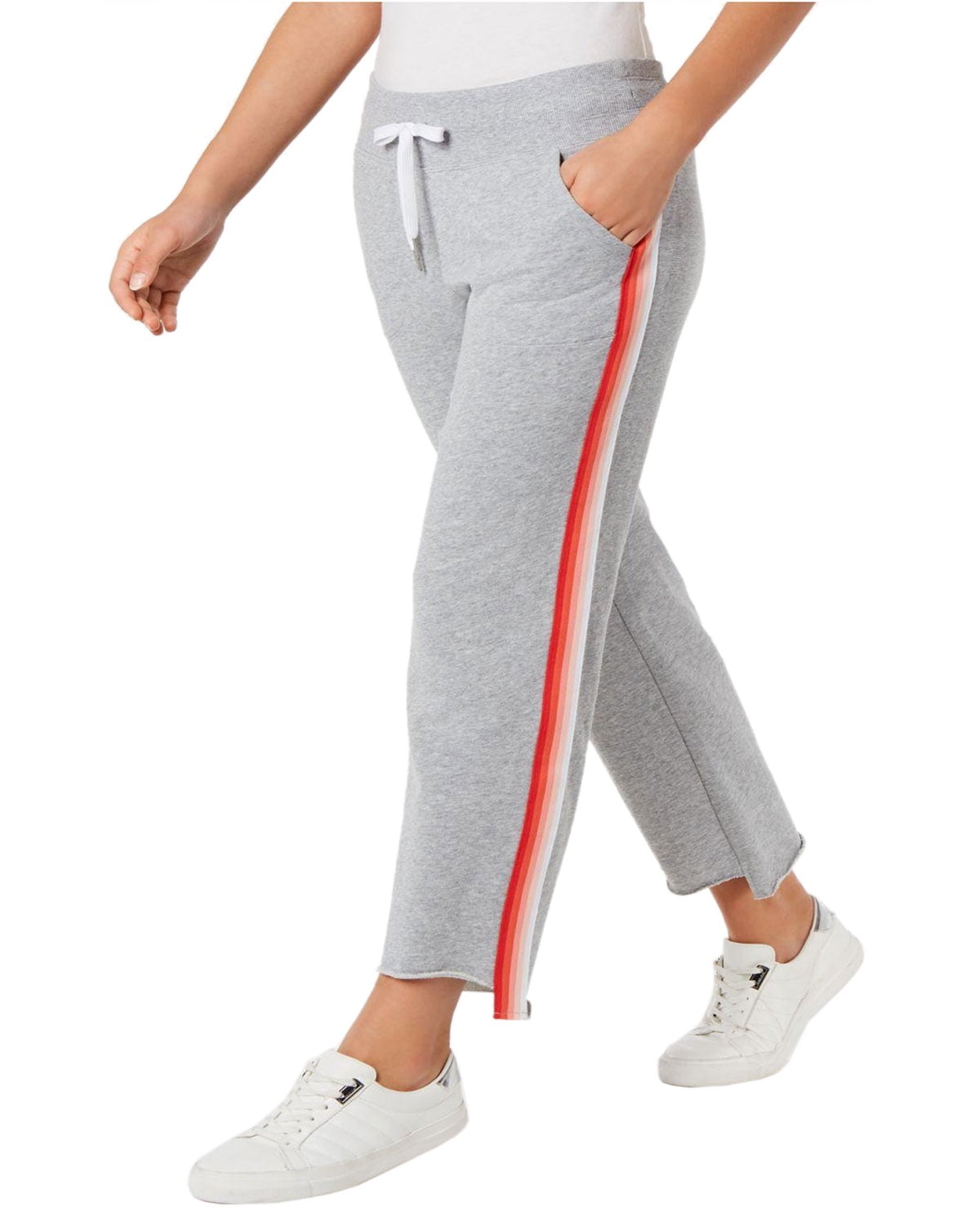 Calvin Klein - Calvin Klein Womens Striped Step-Hem Casual Jogger Pants - Walmart.com - Walmart.com