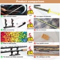 thumbnail image 3 of Demon Slayer Swords Compatible with Lego, 40in Hashibira Inosuke Dual-Sword Building Block with Stand, Anime Sword Building Toy Katana Kids Toys for Boys Age 8-12, 838 Pcs, 3 of 6