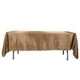 thumbnail image 3 of Balsa Circle 60" x 102" Satin Rectangular Tablecloth Taupe Table Linen, 3 of 8