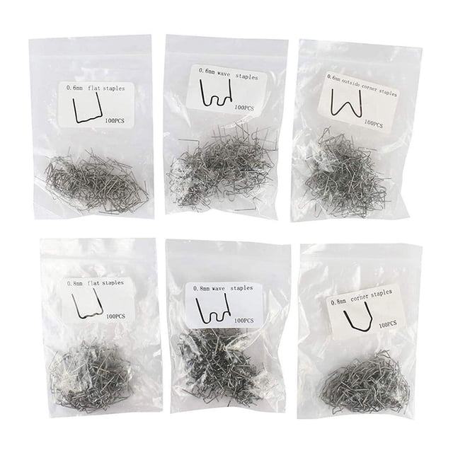 600PCS Staples for Hot Stapler Set Bumper Repair Staples Welding Plastic Clip Stapler for Soldering Bumper