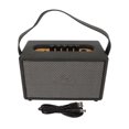 thumbnail image 1 of Leather Vintage Bluetooth Speaker Portable Heavy Bass Music Player Wireless Speaker for Outdoor Performance Party Black, 1 of 5