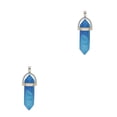 thumbnail image 4 of Colgante de ágata Minnieouse Encanto de columna hexagonal para mujer Azul 2piezas, 4 of 6