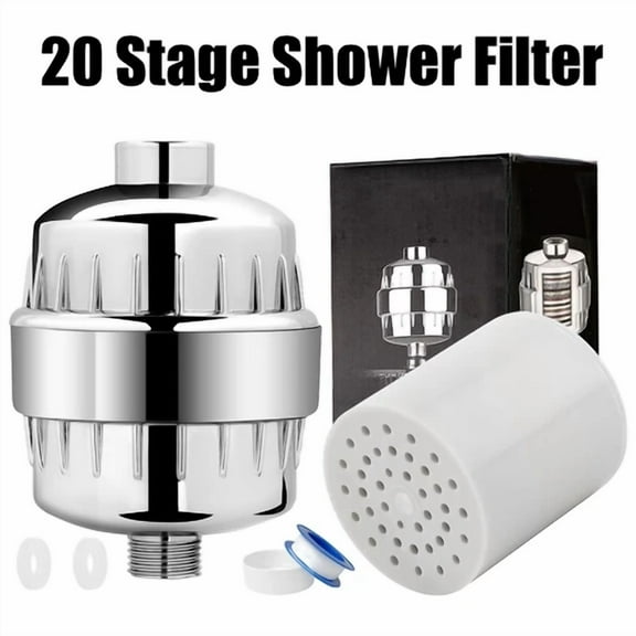 20Stage Shower Filter To Effectively Remove Chlorine And Fluoride From The Water