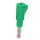thumbnail image 4 of Lot de 10 fiches bananes télescopiques 4 mm CAT II 600 V 32 A, gaine PE pour équipement numérique de sécurité industrielle 3C, vert, 4 of 4
