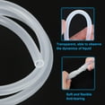 thumbnail image 3 of Tubería de silicona Uxcell 7/25" ID x 3/8" OD 1 rollo 3.28 pies manguera de silicona pura flexible clara, 3 of 6