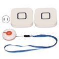 thumbnail image 1 of Buscapersonas inalámbrico para cuidadores, transmisión de larga distancia, botón de llamada de monitoreo para ancianos, sistema de alerta de enfermera, enchufe estadounidense de 100-240V, 1 of 5