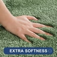 thumbnail image 3 of Extra Thick Bath Rugs for Bathroom - Anti-Slip Bath Mats Soft Plush Yarn Shaggy 100% Strong Mirco Polyeste Mat Living Room Bedroom Mat Floor Water Absorbent(Green,16x24 - Inches), 3 of 31