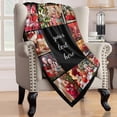 thumbnail image 6 of Personalised Photo Blanket Dad We Love You Custom Picture Collage Blanket Fathers Day Photo Blanket Personalised Gift for Dad Papa Father Grandpa, 6 of 6