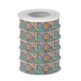 thumbnail image 2 of 5 Rolls Christmas Ribbon 1.5 inch Wide Decorative Ribbon for Gift Wrapping and Holiday Decorations Vibrant and Colorful Flower, 2 of 7