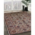 thumbnail image 2 of Ahgly Company Indoor Rectangle Mid-Century Modern Red Brown Oriental Area Rugs, 6' x 9', 2 of 6