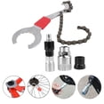 thumbnail image 3 of Wrench, 3 In 1 Portable Bicycle Chain Spanner,  Metal High Strength Multi-Functional Necessary Repair Tool For Outdoor Biking, 3 of 8