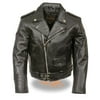 Milwaukee Leather Kid's Traditional Style Motorcycle Jacket Black