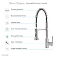 thumbnail image 6 of Nouvet Single Handle, Pull-Down Kitchen Faucet in Brushed Nickel, 6 of 11