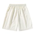 thumbnail image 4 of pstuiky Pantalones cortos para hombre, Pantalones cortos de verano para hombre, informales y cómodos, con bolsillo y cintura elástica y cordón ajustable. Pantalones cortos de baloncesto, 4 of 8
