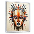 thumbnail image 2 of Designart "Tribal Mask African Maasa I" African Tribal Floater Framed Wall Art Living Room, 2 of 7