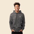 thumbnail image 4 of Dalix UFO Embroidered Fleece Hoodie Mineral Wash Long Sleeve Sweatshirt Mens in Gray S Small, 4 of 5