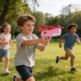thumbnail image 5 of syligr Dinosaur Plane Launcher Gun Toys for Boys Girls Age 3-8, Stomp Rocket Glider Toy with Cute Dino, Aircraft for Outdoor Play, Hand-Throw Slingshot Plane for Backyard Game, Birthday Gift for Kid, 5 of 6