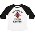 thumbnail image 3 of Inktastic Thanksgiving Girl Turkey Thankful for Family Girls Toddler T-Shirt, 3 of 5