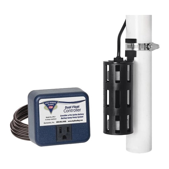 Pro Series Pumps NO Caged Dual Micro-reed Automatic Float Switch 120VAC DFC1