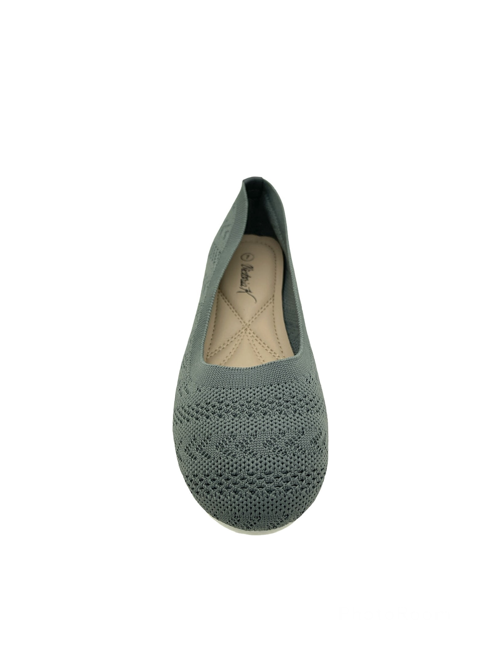 Victoria K Knitted Textured Everyday Ladies Flats,