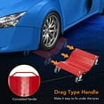 thumbnail image 4 of Garvee Car Dolly Set of 4, Heavy Duty Wheel Dolly with 360° Rotatable Wheels, 6000lbs Capacity, Red, 4 of 6