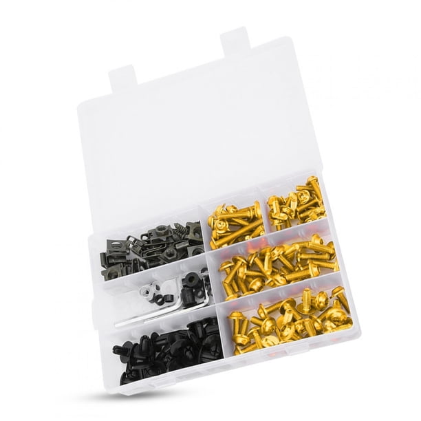 Kit de tornillos de carenado Kit de tornillos de carenado Piezas de motocicleta Tornillos de carenado de parabrisas Perno de carenado de motocicleta LHCER Descripción de la referencia