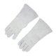 thumbnail image 2 of Par de guantes de soldadura con palma completa, resistentes al desgaste, Protector de mano resistente al calor, cuero de vaca, gris, para cortar, 2 of 5