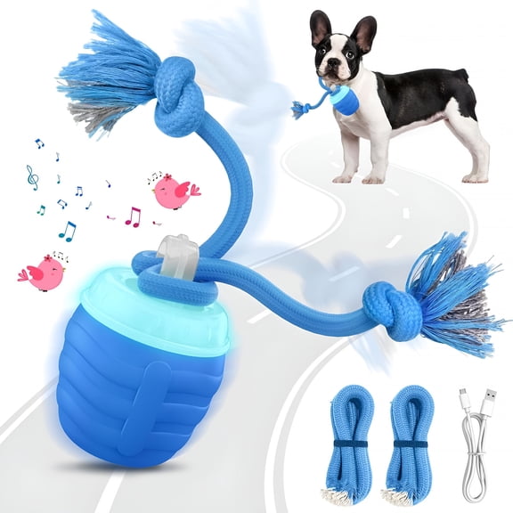 BESTSKY Interactive Dog Toys Auto Return Tug Rope Self Play Interactive Dog Ball Dog Enrichment Toys