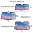 thumbnail image 3 of Iauyy Foldable Windshield Sun Shade for Cars, Interior Sun Protection for car UV Protection for Sedan/SUV/Truck, (S/M/L) A Dancing in The Sky, 3 of 8