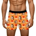 thumbnail image 1 of KHONTS Customized Men's Boxers - Personalized Gifts for Boyfriend - Custom Underwear Orange S, 1 of 8