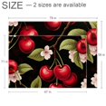 Cherry Modern Geometric Polyester Area Rug Stylish RightAngle Floor