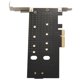 thumbnail image 4 of Adaptador PCIe dual M.2, M2 SSD Nvme (tecla M) o Sata (tecla B) 22110 2280 2260 2242 2230 a PCI-E 3.0 X, 4 of 5