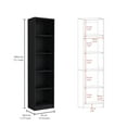 thumbnail image 6 of Plethoria Home Black 4 Piece Living Room Set with 4 Bookcases, 6 of 7
