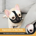 thumbnail image 3 of Short Snout Dog Muzzle, Soft Breathable Mesh Bulldog Muzzle Won’t Cover Eyes, Prevent Biting Licking for Dogs, 3 of 6