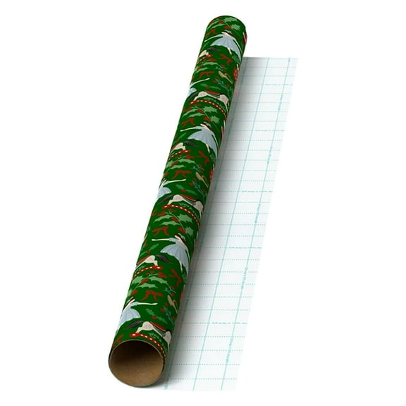 Green Nutcracker Christmas Wrapping Paper, 19.69"X35.43", By Rzdlizj