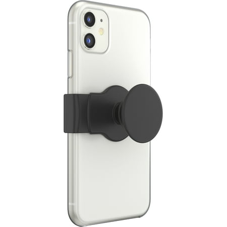 PopSockets - PopGrip Slide Stretch Cell Phone Grip and Stand for Most Cell Phone Cases - Black