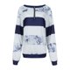 thumbnail image 5 of Gibobby Tirantes Para&nbsp;Camisa Sudadera con cremallera Rayas Mujer Manga Floral Blusa larga Estampado Blusa de mujer（Azul， XXXL), 5 of 5