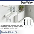 thumbnail image 5 of DeerValley DV-1V081R White Ceramic Rectangular 7'' Wall Mount Bathroom Sink, 5 of 15