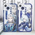 thumbnail image 2 of Funda Genshin Impact Furina Charlotte Neuvillette Lyney Wriothesley NAVIA para iPhone 15 Pro Max 14 Plus 13 Mini 12 11, cubierta suave, 2 of 5