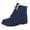 Blue, variant on Mifater Winter Snow Boots for Women Warm Plush Lined Ankle Boots Comfortable Lace Up Booties Cute Flat Shoes Blue Boots