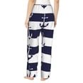 thumbnail image 3 of Daiia Anchors Women's Sleep Pant with Pockets and Drawstring,Pajama Pants-Medium, 3 of 9