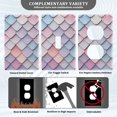 thumbnail image 3 of Yayeee Blank Wall Plate Cover 1-Gang 4.5"x2.7" Home Unused Decorative Outlet, Pink Art Pattern, 3 of 7