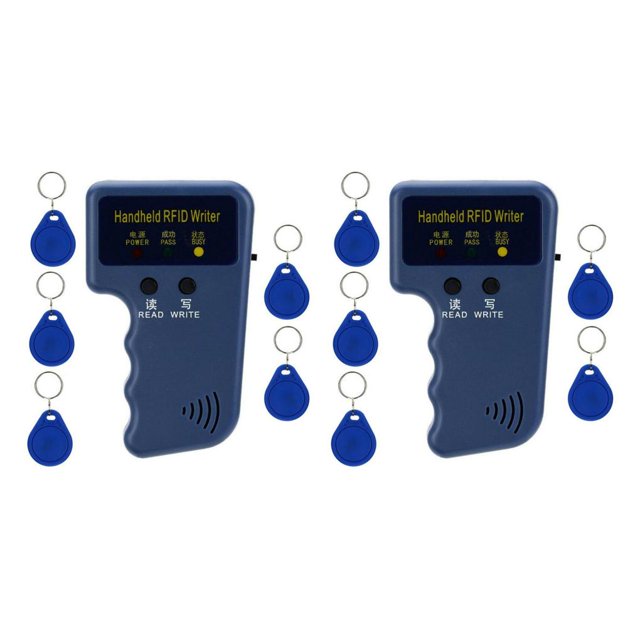 Seitruly RFID Key 125Khz EM4305 CET5557 T5577 EM4205 Key Card Handheld Writer Reader Copier 2Conjunto