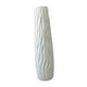 thumbnail image 3 of Jarrón cilíndrico grande para suelo, objeto decorativo, maceta para ramas de diseño moderno. Blanco, 3 of 9