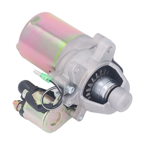 Arrancador, Generador Motor De Arranque Hierro Fundido Acero Inoxidable Larga Vida útil DC12V Resistente A La Corrosión 17 Dientes Fácil Operación Para Generadores 168F