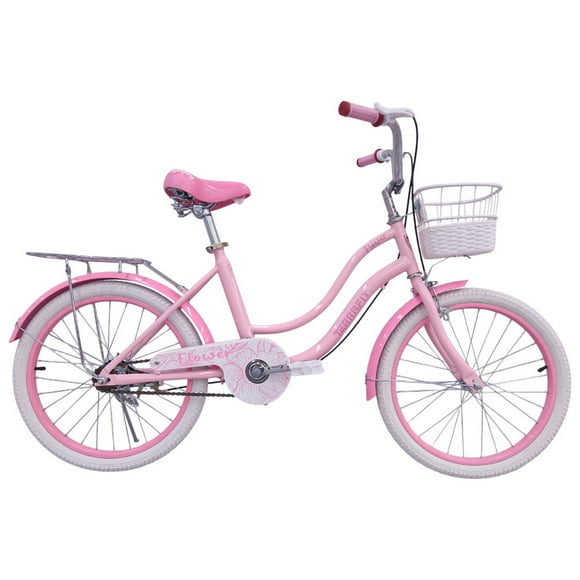 Bicicleta Infantil Para Niña FLOWER R20 Rosa